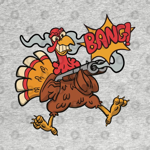 Turkey's Revenge Funny Thanksgiving Holiday by TheAparrelPub